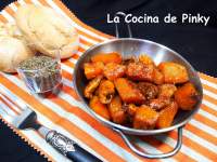   SALTEADO DE POLLO AL PIMENTON CON CALABAZA 