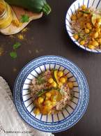   Garbanzos con calabacín al ras al hanout