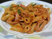   MACARRONES CON JAMÒN COCIDO Y TOQUE AHUMADO 