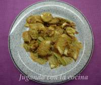   Alcachofas rebozadas o en tempura