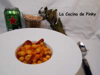   GARBANZOS CON CHORIZO A LA CERVEZA 