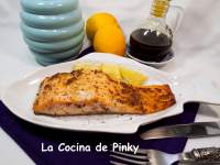   SALMON CON MOSTAZA 