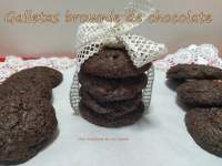   Galletas de brownie de chocolate