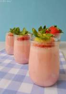 
Mousse ligera de fresas {sin lactosa}  