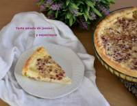 
receta de Tarta salada de jamón y esparragos  