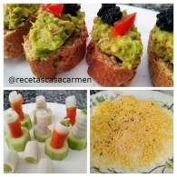   Entrantes con aguacates