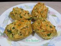   PATATAS RELLENAS DE CALABACÌN, SOBRASADA Y QUESO 