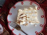   Torta de merengue lúcuma 