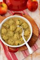 Albóndigas de pollo y espinacas con salsa de cebolla y manzana Cook Expert _ Chez Silvia