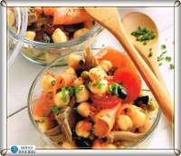 ENSALADA DE GARBANZOS CON SALMÒN Y SETAS 