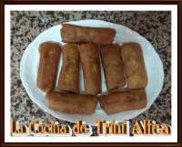   ROLLITOS CHINOS CASEROS AL CURRY