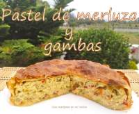   Pastel de merluza y gambas