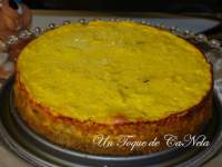   PASTEL DE ZANAHORIA, PUERRO Y CHAMPIÑONES CON COBERTURA DE QUESO