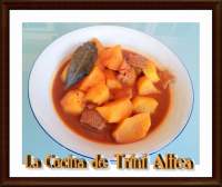   GUISILLO DE PATATAS Y CARNE, GUISO ANDALUZ 