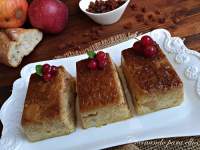   PASTELITOS DE PUDIN CON PAN Y MANZANA