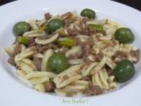 La cocinera de Bétulo: PASTA CON TERNERA PICADA A LA MOSTAZA 