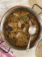 Arroz seco con butifarra de setas  _ Chez Silvia