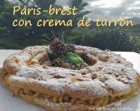 Una mariposa en mi cocina: Paris-brest con crema de turrón