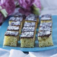 
Bizcochitos con cobertura de chocolate y coco | sin lactosa - La Rosa dulce
