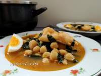 Jugando con la Cocina: Garbanzos con espinacas y bacalao