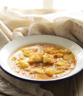 
Arroz con bacalao, patatas y coliflor - La Rosa dulce
