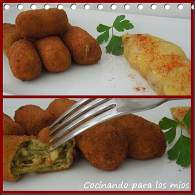 Cocinando  para los mios : CROQUETAS DE GRELOS Y ZORZA