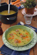 Sopa de albóndigas y verduras con bulgur _ Chez Silvia
