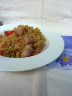   QUINOA CON VERDURA Y SALCHICHAS (FUSSIONCOOK)