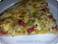   PIZZA DE POLLO CON CHAMPIÑONES 1