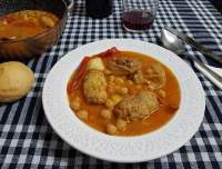 POTAJE CON ALBONDIGAS DE BACALAO