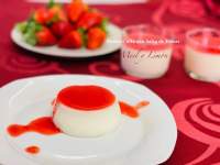   PANNA COTTA CON SALSA DE FRESAS