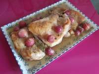 Paz y gloria en la cocina: POLLO AL HORNO CON UVAS