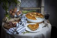 QUICHE DE ESPÀRRAGOS Y JAMÒN SERRANO  