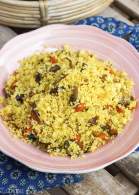 
Cous-cous con verduras y curry  