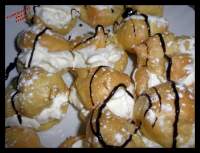 PRINCIPIANDO EN LA COCINA: Profiteroles rellenos con nata