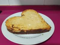 Paz y gloria en la cocina: PASTEL DE BROWNIE CON QUESO