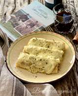 
Canelones de cordero con bechamel de calabacín
         