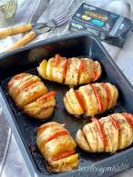 
Patatas Hasselback veganas
         