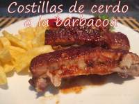   Costillas de cerdo a la barbacoa