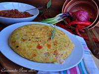   TORTILLA RELLENA CON CARNE BOLOÑESA (receta de aprovechamiento)