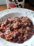   Arroz con alubias rojas