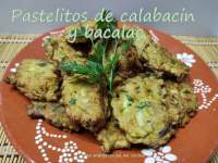   Pastelitos de calabacin y bacalao