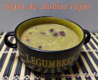   Sopa de alubias rojas