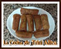 LA COCINA DE TRINI ALTEA: ROLLITOS CHINOS CASEROS AL CURRY