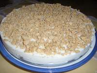   Tarta de cuajada y turrón