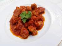 Carne con tomate receta andaluza - Olor a hierbabuena