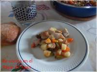 Be cocina en El Payar de Xuan: Magro de cerdo a la jardinera