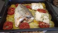   DORADA Y LOMOS DE MERLUZA AL HORNO