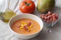 
Salmorejo de mango sin pan  