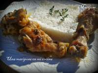   Pollo encebollado al jerez